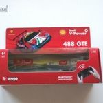 Bburago shell v-power ferrari 488 GTE AF CORSE #51 2019 doboz 1 FT-RÓL NMÁ! fotó