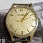 DOXA VINTAGE KARÓRA - ANTI-MAGNETIC, 35mm KN, SWISS MADE, PLEXI ÚJ, PATINÁS SZÁMLAP, 1952 !!! fotó