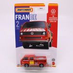 Matchbox FRANCE - '90 Volkswagen Transporter Crew Cab - RAKOMÁNYOS variáció! fotó