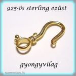 925-ös sterling ezüst ékszerkellék: lánckapocs ELK 1S 38g fotó