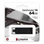 Pendrive, 64GB, USB-C, KINGSTON "DataTraveler 70" fotó