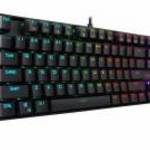 Kumara RGB Backlit Mechanical Gaming Keyboard Red Switches Black HU - Redragon fotó