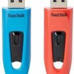 Sandisk 64GB Ultra USB3.0 Blue/Red (2-pack) fotó