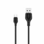 Micro USB adatkábel, 2.1A, 2M, fekete, XO NB103 fotó