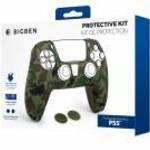 BigBen Protection PlayStation 5, DualSense™, Army Camo, Szilikon, Kontroller védő csomag - Bigben - fotó