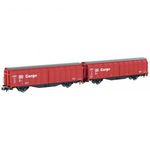 Hobbytrain H24651 N 2 db Hbbillns tolófalú kocsi készlet a DB Cargo-tól fotó