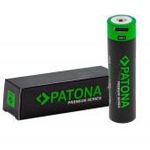 PATONA Premium 18650 cellás Li-Ion akkumulátor / akku, USB-C bemenettel 3.7V 3300mAh fotó