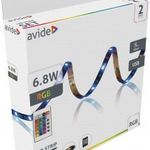 Avide LED Szalag Bliszter 5V SMD5050 30LED RGB IP65 2m + IR 24 táv. fotó