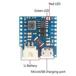 WeMos D1 USB lítium akku töltő fotó