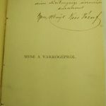 Kiss József: Mese a varrógépről [1884] DEDIKÁLT BADITZ OTTÓ MÁSODIK KIADÁS fotó