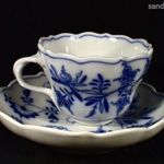 RÉGI IGAZI MEISSENI HAGYMAMINTÁS PORCELÁN TEÁSCSÉSZE ! fotó