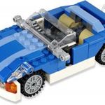 Lego 6913 Blue Roadster - kék kabrió sportkocsi. 3 az 1-ben Creator legó játék készlet, 2012-ből! fotó