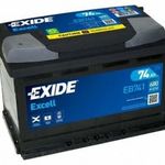 EXIDE akku Excell 74Ah, 680 A, B+ 278x175x190mm fotó