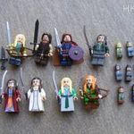 8db Gyűrűk Ura Hobbit figurák Arwen Legolas Tauriel Boromir Aragorn Elrond figura + Lego talp fotó