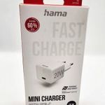 Hama hálózati töltő, Mini, PD/QC, USB-C, Fehér /20W/ fotó