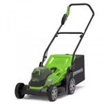 Greenworks G24X2LM36 akkumulátoros fűnyíró, fűgyűjtős, 2x24V, 36 cm, akku és töltő nélkül (251250... fotó