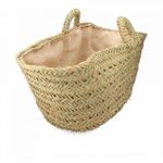 Firewood Basket EDM Esparto Ovális 60 x 45 x 35 cm fotó