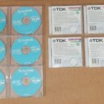 10 db 700MB újra írható CD korong normál tokban CD-RW FUJIFILM TDK fotó