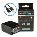 PATONA platinum kamera akkumulátor USB-C bemenettel Sony NP-FV100 FDR-AX40 FDR-AX45 FDR-CX680 NEX... fotó