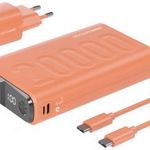 RealPower PB-20000 Power Pack Powerbank 20000 mAh Lítiumion USB, USB-C? Narancs fotó