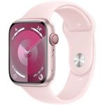 Apple Watch Series 9 LTE (45mm) Okosóra - Rózsaszín Aluminium tok Rózsaszín Sport Szíjjal S/M (MR... fotó