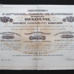 Dr Just-féle Izzólámpa és Villamossági Gyár részvény 25x170 korona 1921 fotó