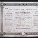 Szamosvölgyi Vasút-Társaság törzsrészvény 500 forint 1880 Deés /Dés/ (ROU) fotó