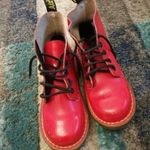 Dr.MARTENS gyerek-kislány 31-es piros színű bakancs, magasszárú cipő -dögös darab ! fotó