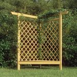 impregnált fenyőfa sarokpergola paddal 166 x 81 x 174 cm fotó