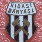 Bányász Sport Club, Hidasi Bányász SE régi tűzzománc jelvény, kitűző fotó