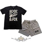 AC/DC - Unisex Summer Pyjamas: For those about to rock. Guitar. pizsama, szabad idő ruha fotó