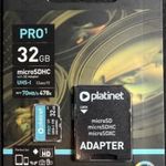 32 GB sdhc Platinet Professional 70 MB/sec! (HD-re alkalmas) akciós ár! fotó