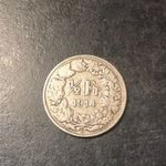 1/2 franc ezüst pénz Svájc 1914 1 darab fotó