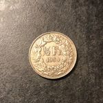 1/2 franc ezüst pénz Svájc 1934 1 darab fotó