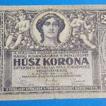 1919 -es 20 Korona Tanácsköztársaság "Júliusi" változatú bankó Ritkább !!! VG (L0154) fotó