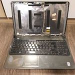 Dell hibás, törött, koszos laptop!A képen látható hiányosságokkal! fotó