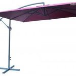 ROJAPLAST 8080 függő napernyő, hajtókarral - bordó - 270 x 270 cm 601/3 fotó