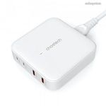 Choetech 4-port 2*USB-C+2*USB-A (4port, asztali, 100W, fehér, GAN), töltő fotó