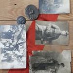 Tanácsköztarsági LOT 1919 es jelvények (Sződy) és fotók RR fotó