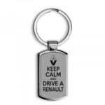 Keep calm Renault elegáns fém kulcstartó fotó