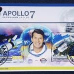 Burkina Faso 2023 Amerikai űrprogram Apollo 7 BLOKK fotó