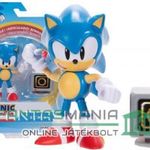 Sega Sonic figura - 10cm-es Sonic játék figura mozgatható végtagokkal és Ring Item Box kiegészítőkke fotó