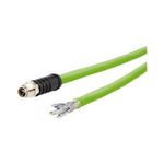 Metz Connect 142M6X10020 M12 Hálózati kábel, patchkábel CAT 6A SF/UTP 2.00 m Zöld PUR köpeny, Sav... fotó