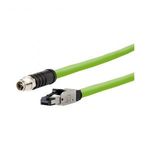 Metz Connect 142M6X18050 M12 Hálózati kábel, patchkábel CAT 6A SF/UTP 5.00 m Zöld PUR köpeny, Sav... fotó