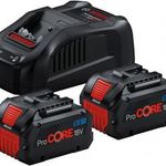 Bosch Professional 18V rendszer ProCORE18V 5, 5Ah - Lítium akkumulátor + töltő készlet (2 akkumulá... fotó