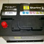 STARLINE AKKU 12V 55Ah, 420A B+ 241x175x175 fotó