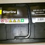 STARLINE AKKU 12V 55Ah, 450A J+ 241x175x175 fotó