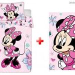 Disney Minnie Flowers gyerek ágyneműhuzat és polár takaró szett fotó