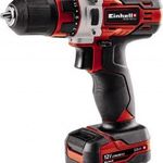 Einhell TE-CD 12/1 Li (1x2, 0Ah) Akkus fúrócsavarozó 12 V 2 Ah Lítiumion Akkuval, Tartozékokkal fotó