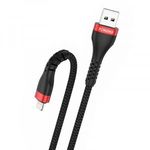 Foneng X82 USB-A - Lightning töltőkábel 1m fekete (X82 iPhone) fotó